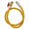 Jones Stephens 5/8" OD (1/2" ID) Gas Connector, 3/4" MIP x 3/4" FIP Ball Valve x 48" G71244 - alternate 2